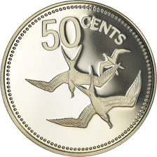 Coin, Belize, 50 Cents, 1979, Franklin Mint, Proof, MS(65-70), Copper-nickel