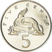 Coin, Jamaica, Elizabeth II, 5 Cents, 1976, Franklin Mint, USA, Proof