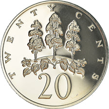 Coin, Jamaica, Elizabeth II, 20 Cents, 1976, Franklin Mint, USA, Proof