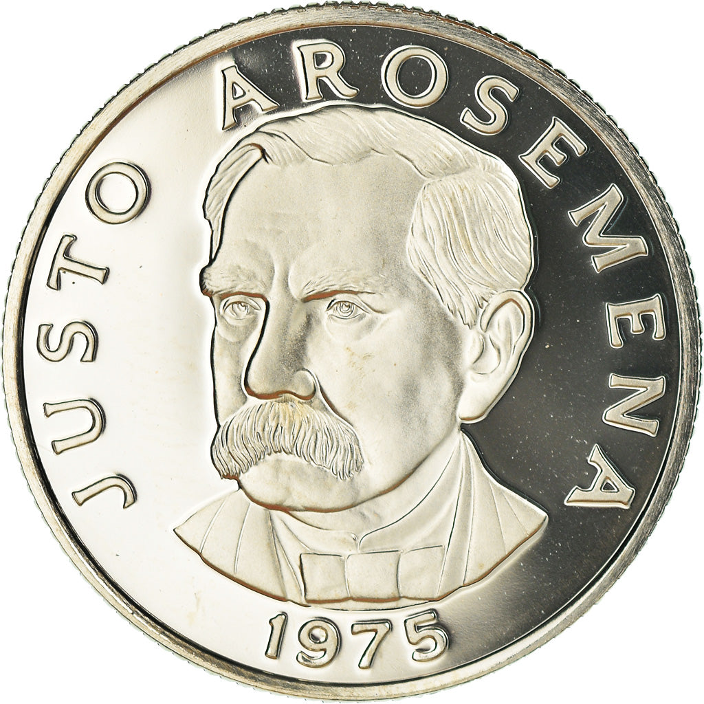 Moneta, Panama, 25 Centesimos, 1975, Franklin Mint, Proof, MS(65-70)