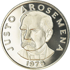 Moneta, Panama, 25 Centesimos, 1975, Franklin Mint, Proof, FDC, Rame ricoperto