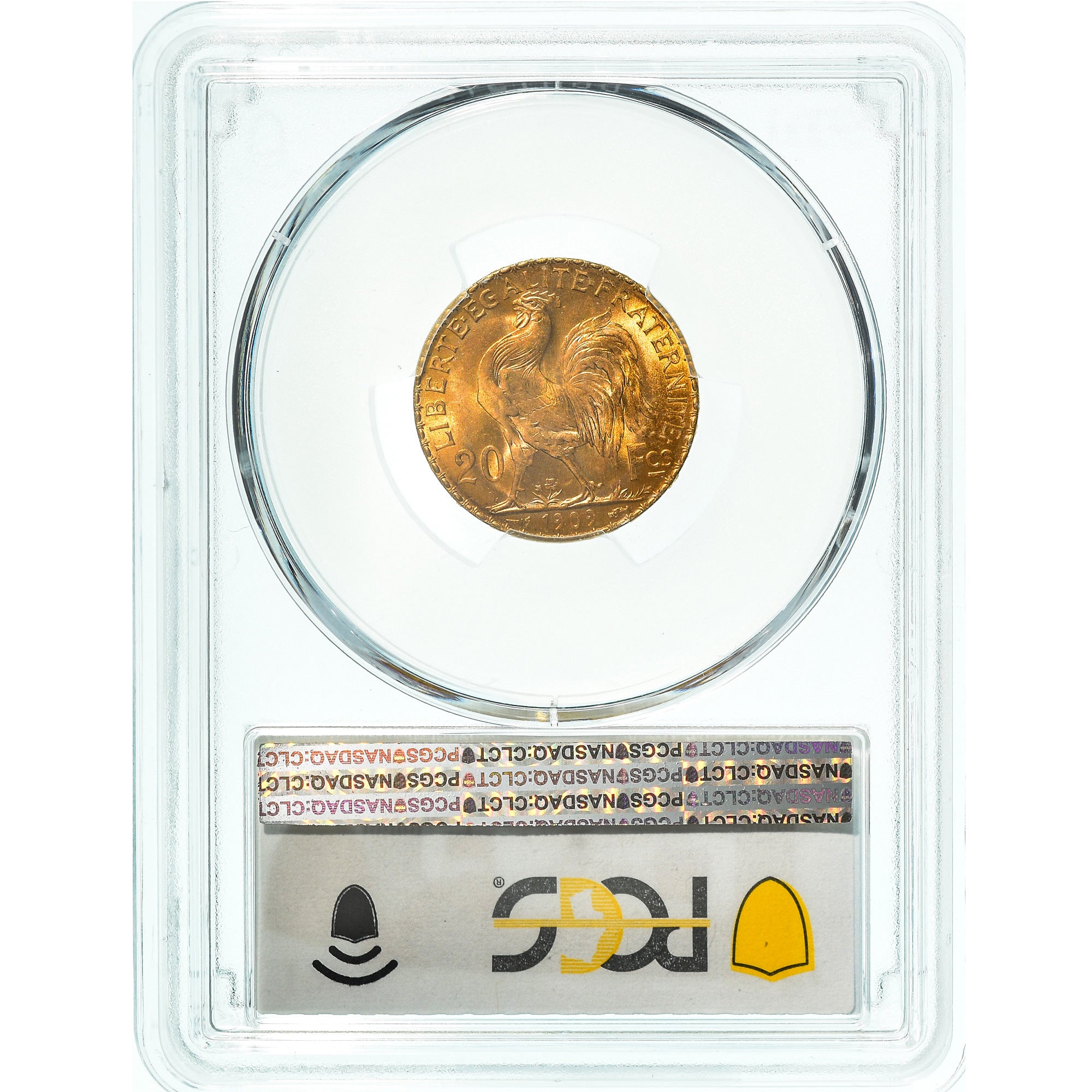 Munten, Frankrijk, Marianne, 20 Francs, 1909, Paris, PCGS, MS66, FDC, Goud