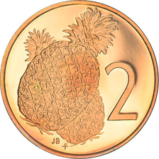 Monnaie, Îles Cook, Elizabeth II, 2 Cents, 1976, Franklin Mint, USA, Proof