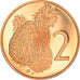 Coin, Cook Islands, Elizabeth II, 2 Cents, 1976, Franklin Mint, USA, Proof