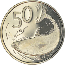 Moeda, Ilhas Cook, Elizabeth II, 50 Cents, 1976, Franklin Mint, Proof