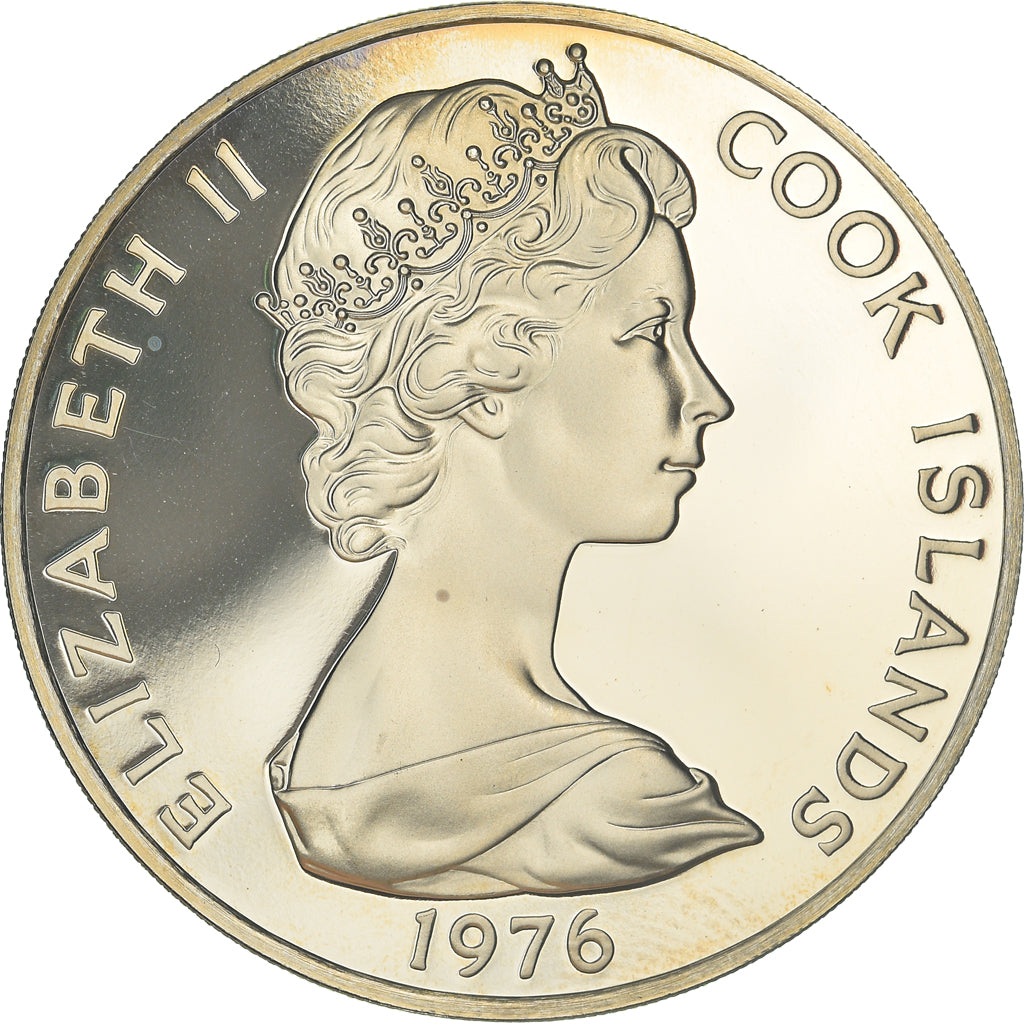 Coin, Cook Islands, Elizabeth II, Dollar, 1976, Franklin Mint, Proof, MS(65-70)