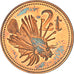Munten, Papoea Nieuw Guinea, 2 Toea, 1976, Franklin Mint, Proof, FDC, Bronzen