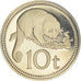 Moneta, Papua Nuova Guinea, 10 Toea, 1976, Franklin Mint, Proof, FDC