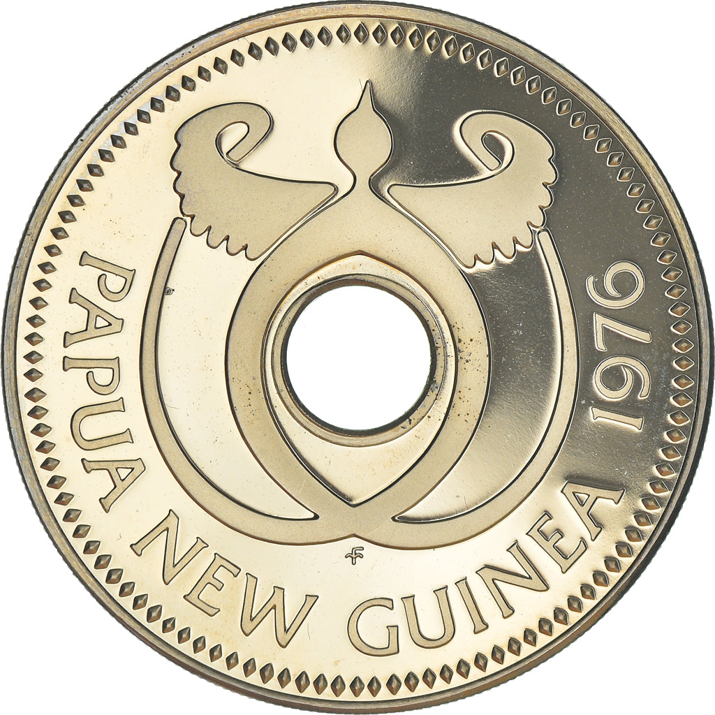Coin, Papua New Guinea, Kina, 1976, Franklin Mint, Proof, MS(65-70)