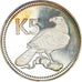 Coin, Papua New Guinea, 5 Kina, 1976, Franklin Mint, Proof, MS(65-70), Silver
