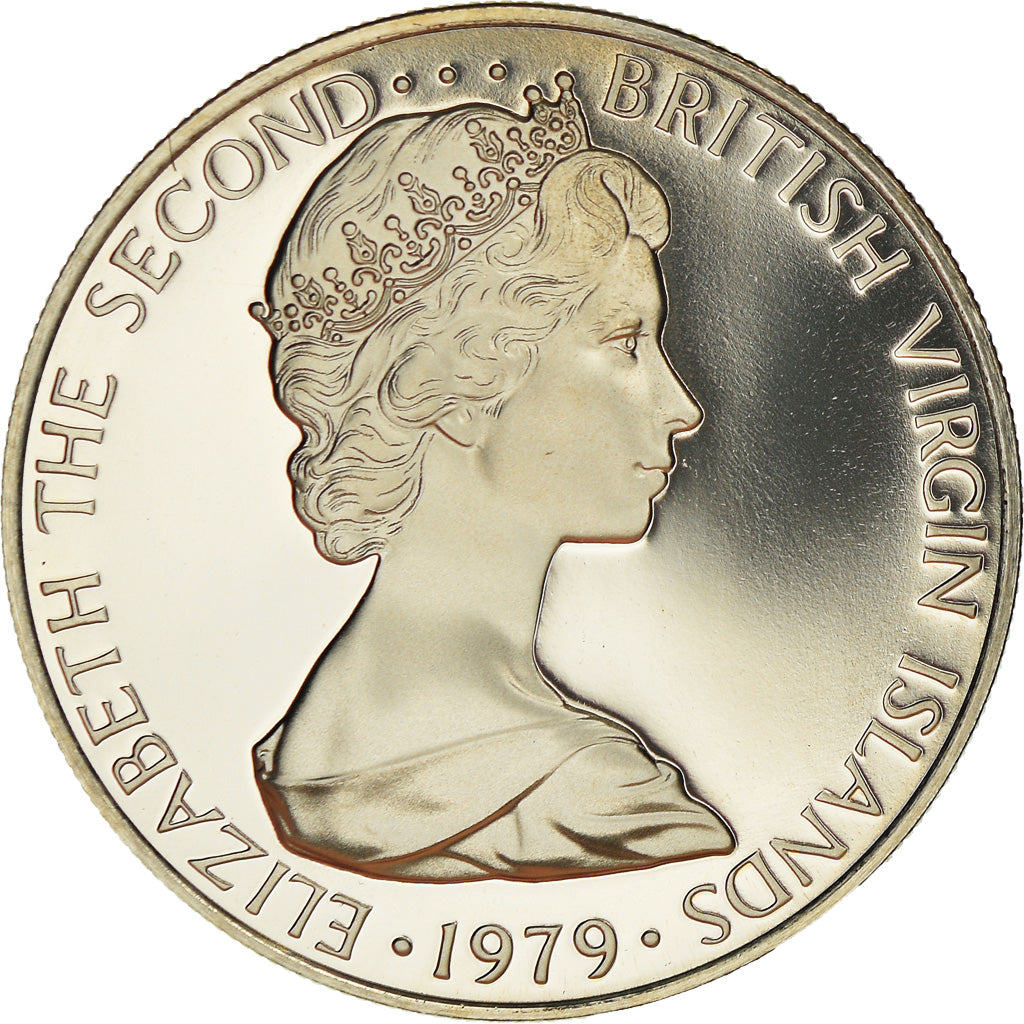 Coin, BRITISH VIRGIN ISLANDS, Elizabeth II, 25 Cents, 1979, Franklin Mint