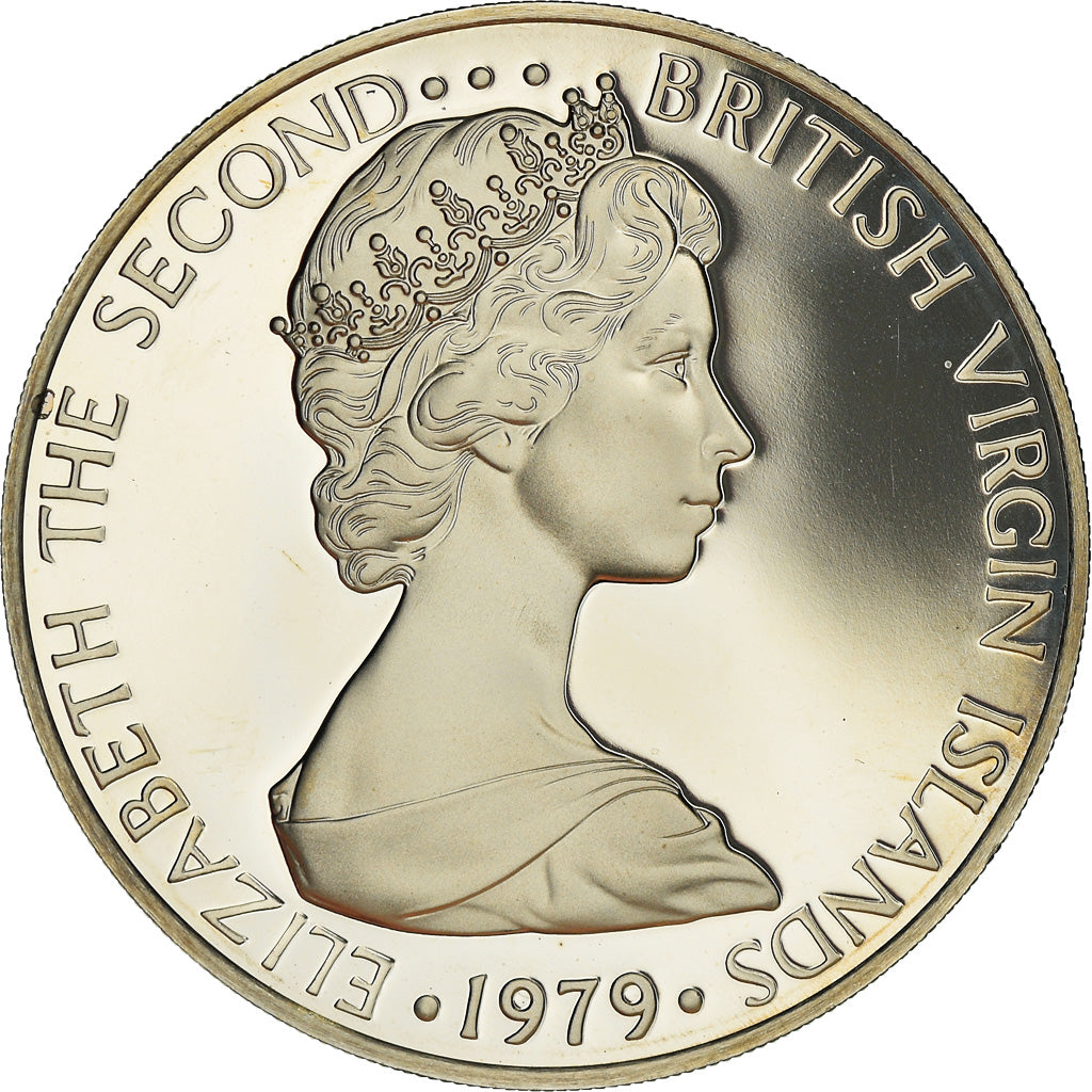 Coin, BRITISH VIRGIN ISLANDS, Elizabeth II, 50 Cents, 1979, Franklin Mint
