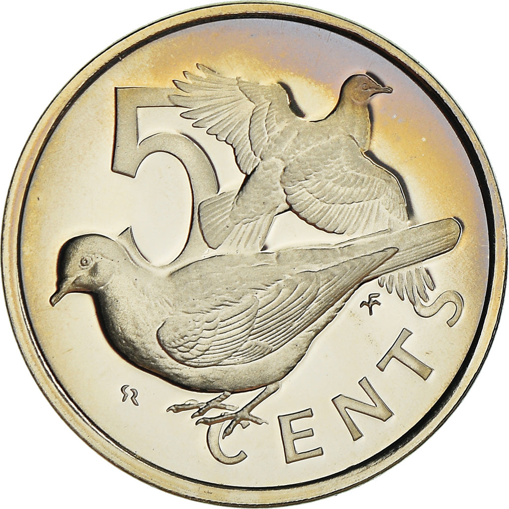Coin, BRITISH VIRGIN ISLANDS, Elizabeth II, 5 Cents, 1976, Franklin Mint