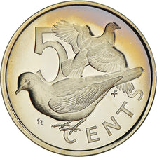 Moneda, ISLAS VÍRGENES BRITÁNICAS, Elizabeth II, 5 Cents, 1976, Franklin Mint