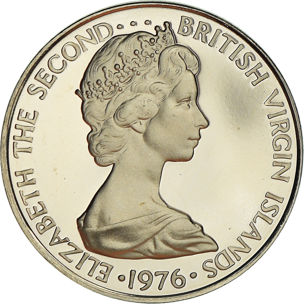 Coin, BRITISH VIRGIN ISLANDS, Elizabeth II, 5 Cents, 1976, Franklin Mint