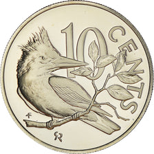 Moneda, ISLAS VÍRGENES BRITÁNICAS, Elizabeth II, 10 Cents, 1976, Franklin