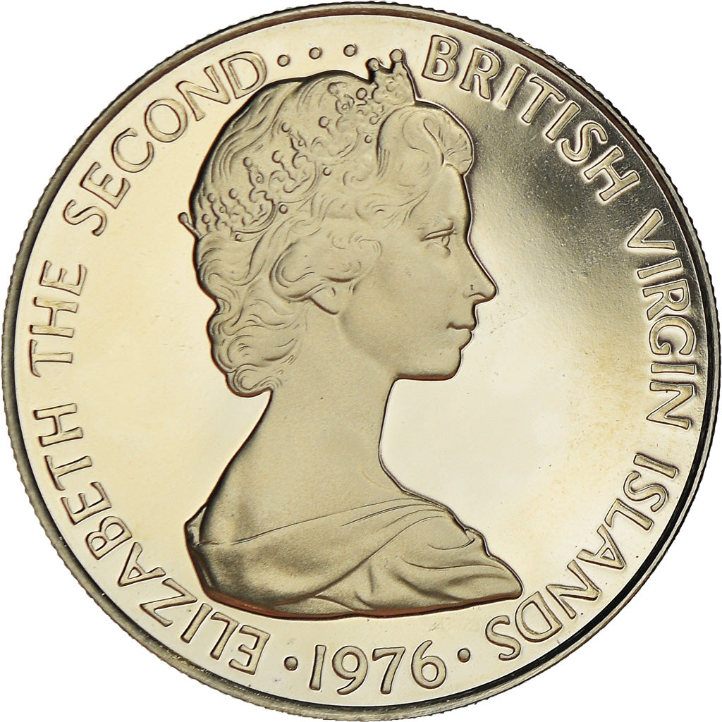 Coin, BRITISH VIRGIN ISLANDS, Elizabeth II, 10 Cents, 1976, Franklin Mint