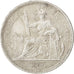FRENCH INDO-CHINA, Piastre, 1887, Paris, KM #5, EF(40-45), Silver, Lecompte...