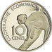 Münze, Guyana, 10 Cents, 1976, Franklin Mint, Proof, STGL, Kupfer-Nickel, KM:39