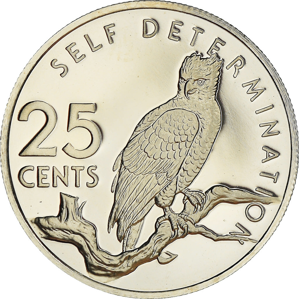 Moneta, Guyana, 25 Cents, 1976, Franklin Mint, Proof, FDC, Rame-nichel, KM:40