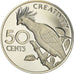 Coin, Guyana, 50 Cents, 1976, Franklin Mint, Proof, MS(65-70), Copper-nickel