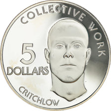 Coin, Guyana, 5 Dollars, 1976, Franklin Mint, Proof, MS(65-70), Silver, KM:43a