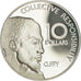 Moneta, Gujana, 10 Dollars, 1976, Franklin Mint, Proof, MS(65-70), Srebro
