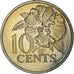 Moneta, TRINIDAD E TOBAGO, 10 Cents, 1975, Franklin Mint, Proof, FDC