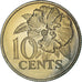 Moeda, TRINDADE E TOBAGO, 10 Cents, 1975, Franklin Mint, Proof, MS(65-70)