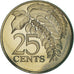 Moneta, TRYNIDAD I TOBAGO, 25 Cents, 1975, Franklin Mint, Proof, MS(65-70)