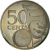 Coin, TRINIDAD & TOBAGO, 50 Cents, 1975, Franklin Mint, Proof, MS(65-70)