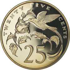 Moneta, Giamaica, Elizabeth II, 25 Cents, 1979, Franklin Mint, USA, Proof, FDC