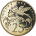 Moneta, Giamaica, Elizabeth II, 25 Cents, 1979, Franklin Mint, USA, Proof, FDC