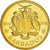 Coin, Barbados, 5 Cents, 1976, Franklin Mint, Proof, MS(65-70), Brass, KM:20