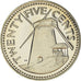 Moneta, Barbados, 25 Cents, 1976, Franklin Mint, Proof, MS(65-70)