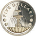 Coin, Barbados, 5 Dollars, 1976, Franklin Mint, Proof, MS(65-70), Silver, KM:25a