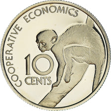 Monnaie, Guyana, 10 Cents, 1976, Franklin Mint, Proof, FDC, Cupro-nickel, KM:39