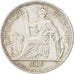 FRENCH INDO-CHINA, Piastre, 1889, Paris, KM #5, EF(40-45), Silver, Lecompte...