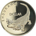 Münze, Guyana, Dollar, 1976, Franklin Mint, Proof, STGL, Kupfer-Nickel, KM:42