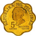 Moneda, Filipinas, 5 Sentimos, 1978, Franklin Mint, Proof, FDC, Latón, KM:206