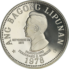 Moneda, Filipinas, 5 Piso, 1978, Franklin Mint, Proof, FDC, Níquel, KM:210.1