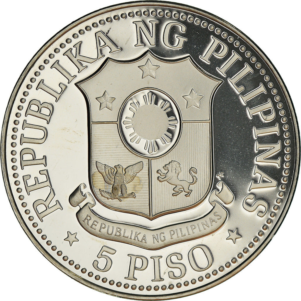 Moneta, Filippine, 5 Piso, 1978, Franklin Mint, Proof, FDC, Nichel, KM:210.1