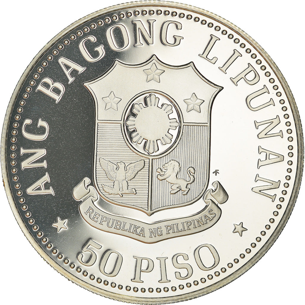 Munten, Fillipijnen, 50 Piso, 1978, Franklin Mint, Proof, FDC, Zilver, KM:222
