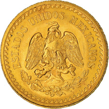 Coin, Mexico, 2-1/2 Pesos, 1945, Mexico City, MS(60-62), Gold, KM:463