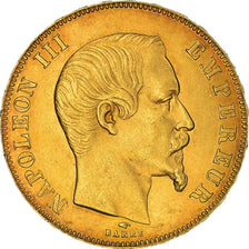 Moeda, França, Napoleon III, Napoléon III, 50 Francs, 1858, Paris, AU(50-53)