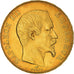 Moneta, Francia, Napoleon III, Napoléon III, 50 Francs, 1858, Paris, BB+, Oro
