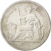 FRENCH INDO-CHINA, Piastre, 1893, Paris, KM #5, AU(50-53), Silver, Lecompte...