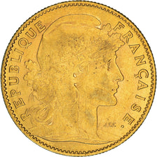 Munten, Frankrijk, Marianne, 10 Francs, 1905, Paris, ZF+, Goud, KM:846