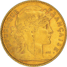 Moneta, Francja, Marianne, 10 Francs, 1906, Paris, EF(40-45), Złoto, KM:846