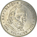 Moneda, Francia, Voltaire, 5 Francs, 1994, Paris, fautée - désaxée, MBC+